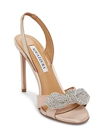 Very Bow Tie 100MM Crystal-Embellished Satin Sandals