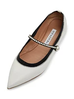 Romy Pearl-Embellished Flats