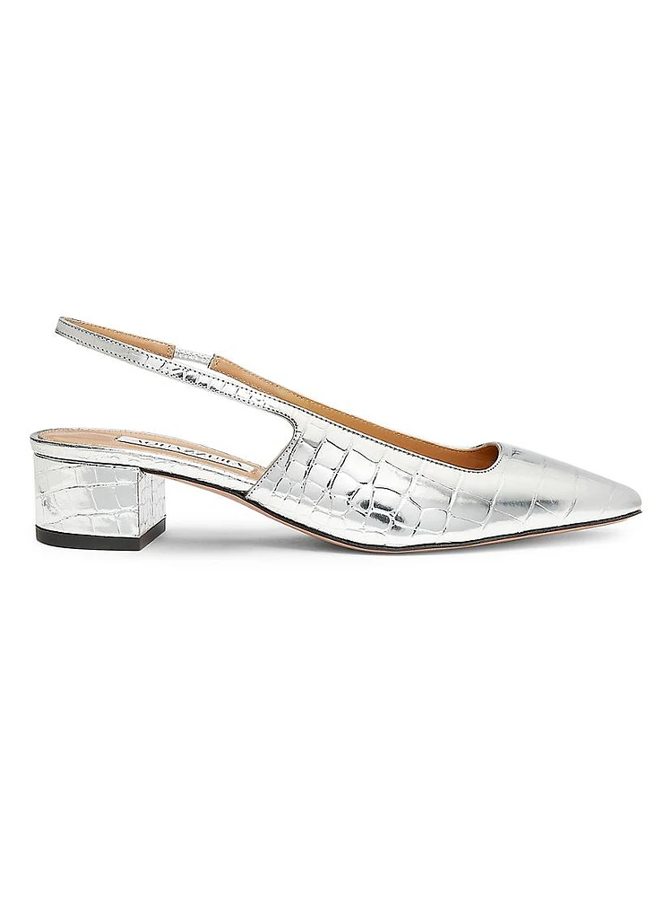 Ginza Sling 30MM Leather Pumps