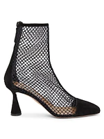 Amore 75MM Mesh Suede Booties