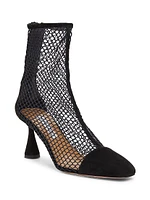 Amore 75MM Mesh Suede Booties