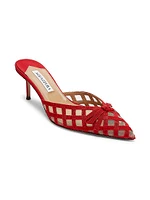 Romance 65MM Perforated Grosgrain Mules