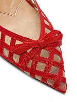 Romance 65MM Perforated Grosgrain Mules