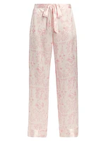 Kiki Printed Silk Lounge Pants