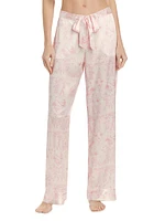 Kiki Printed Silk Lounge Pants