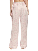 Kiki Printed Silk Lounge Pants