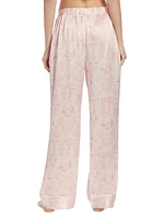 Kiki Printed Silk Lounge Pants