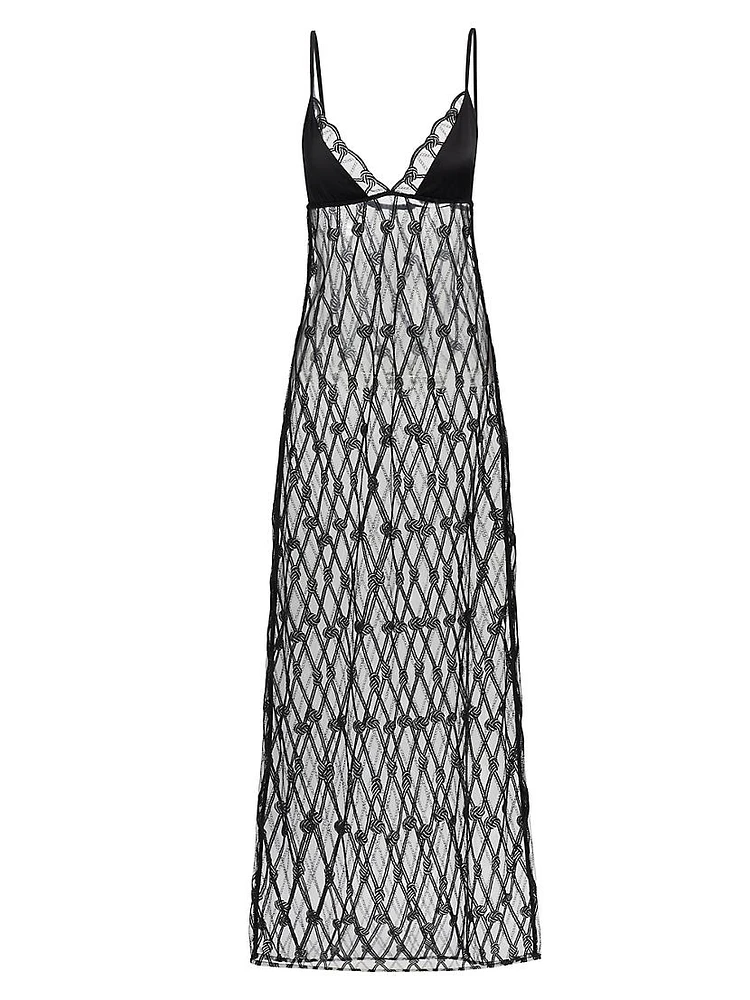 Bondage Maxi Slip Dress