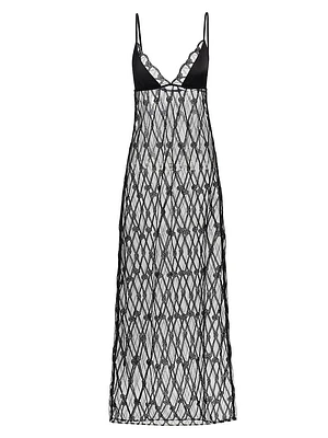 Bondage Maxi Slip Dress