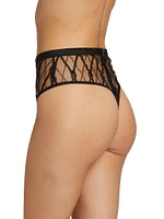 Bondage Silk-Blend High-Waisted Thong