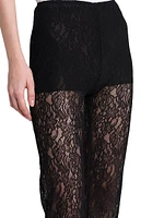 Sheer Stretch Lace Pants