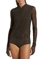 Stretch Tulle Bodysuit