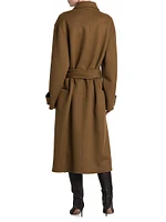 Double-Felt Wool Trench Coat