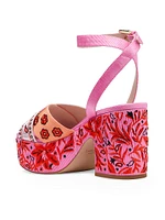 Rio Bandana Patchwork Platform Sandals