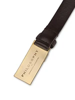 Leather Skinny Belt