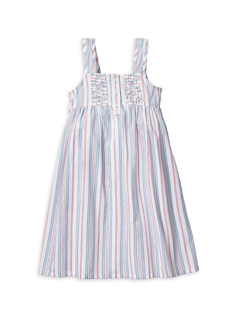 Little Girl's & Vintage French Stripes Charlotte Nightgown