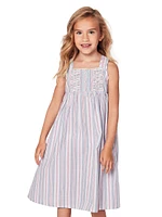 Little Girl's & Vintage French Stripes Charlotte Nightgown