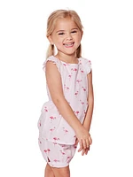 Little Kid's & Kid's Flamingos Amelie Shorts Pajama Set