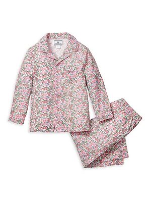 Little Kid's & Fleurs De Rose Pajama Set