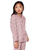 Little Kid's & Fleurs De Rose Pajama Set