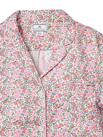 Fleurs De Rose Print Pajamas Set