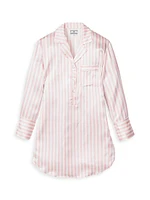 Mulberry Silk Striped Nightshirt