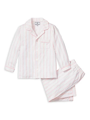 Little Kid's & Striped Pajama Set