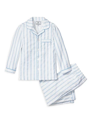 Little Kid's & Striped Cotton-Blend Pajamas