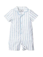 Baby's Striped Cotton-Blend Romper