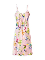 Floral Silk Cosette Nightgown