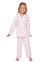 Little Kid's, & Kid's Flamingo Cotton-Blend Pajamas