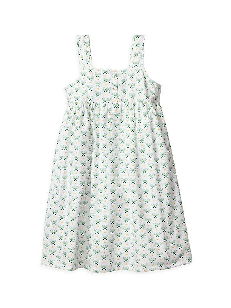 Little Girl's & Girl's Match Point Charlotte Graphic Nightgown