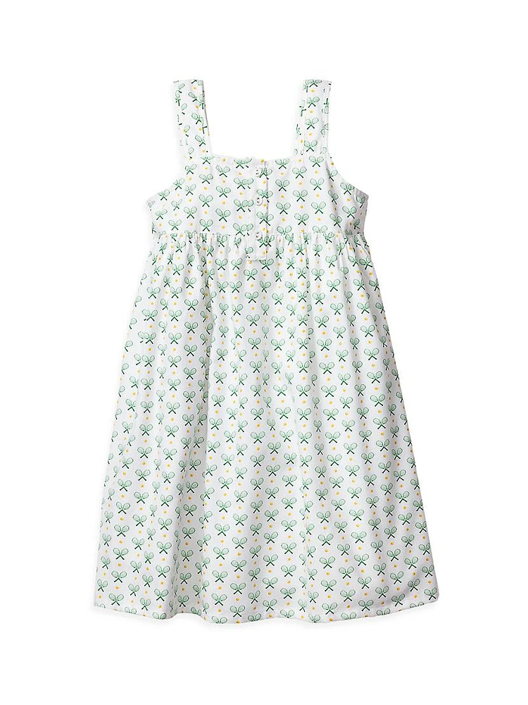 Little Girl's & Match Point Charlotte Graphic Nightgown