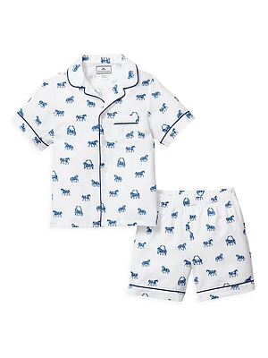 Little Kid's & The Equestrian Shorts Pajama Set