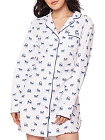 The Equestrian Graphic Cotton Pajama Shirt