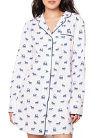 The Equestrian Graphic Cotton Pajama Shirt