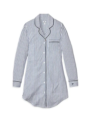 Striped Cotton Pajama Shirt