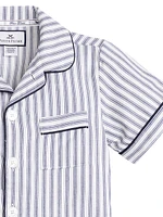 Little Boy's & Striped Pajama Shirt Shorts Set