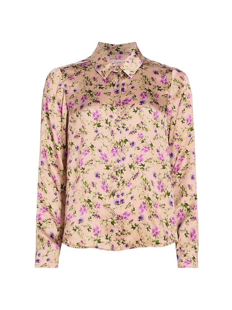 Crosby Floral Silk Blouse