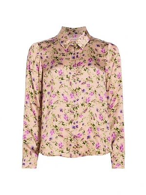 Crosby Floral Silk Blouse