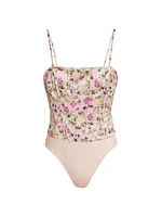 Tamara Floral Corset Bodysuit