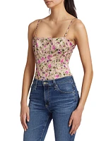 Tamara Floral Corset Bodysuit