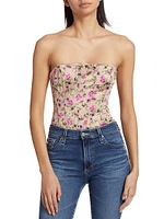 Tamara Floral Corset Bodysuit