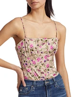 Tamara Floral Corset Bodysuit