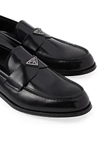 Brushed Leather Loafers