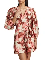 Nolita Floral Tie-Waist Minidress