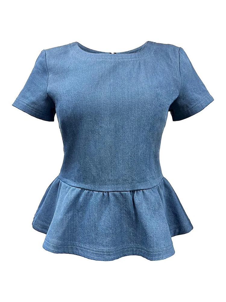 Dominga Denim Top