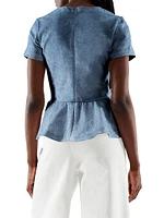 Dominga Denim Top