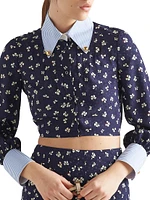 Silk Jacquard Print Shirt