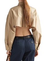 Cropped Poplin Jacket